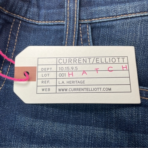 Current Elliott Hatch Dark Nearly Skinny Maternity Stretch Jeans New NWT SZ 26 - Picture 14 of 15